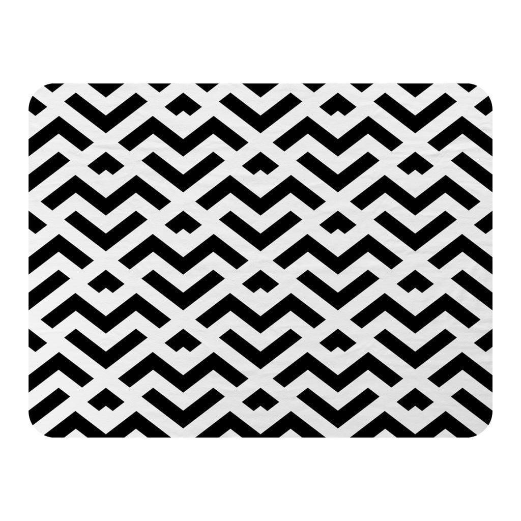 Black & White Geometric (Blanket) - Walmart.com