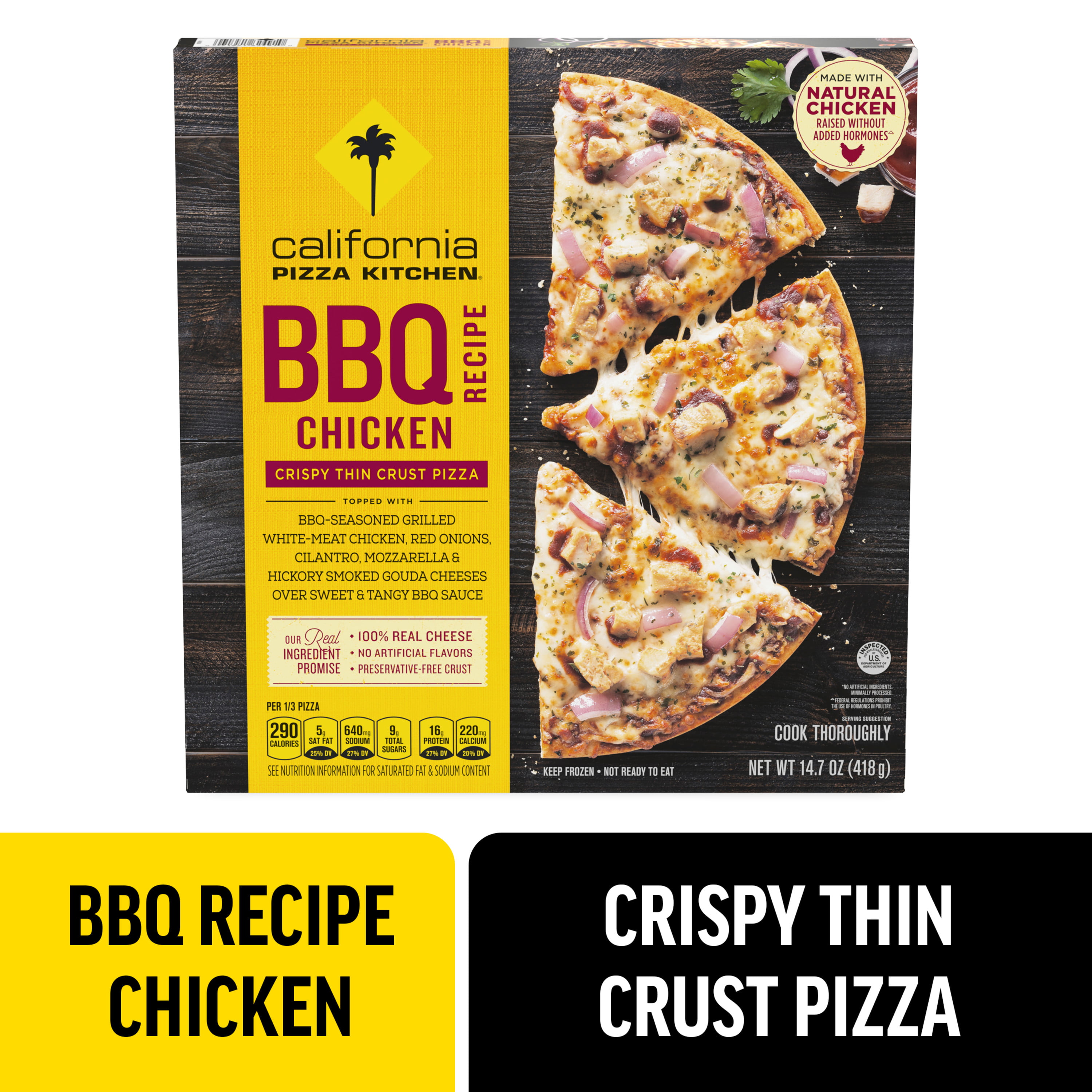 California Pizza Kitchen Bbq Recipe Chicken Crispy Thin Crust Frozen Pizza 14 7 Oz Walmart Com Walmart Com