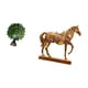 thumbnail image 5 of Elegante colección de esculturas de animales con figuras de y caballo para dormitorio, oficina, sala de estar, estantería o decoración del h, 5 of 8
