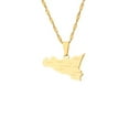 thumbnail image 2 of fastboy Show Love With Exquisite Name Pendant Necklace Gift For Mothers And Sisters Smooth Line Stainless gold, 2 of 6