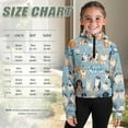 thumbnail image 4 of Uourmeti Cute Pet Print Girls Half Zipper Sweatshirt with Pocket Oversize Plus Size Long Sleeve Fall Clothes for Teen Girls Comfy Casual Pullover Size 9-10, 4 of 7