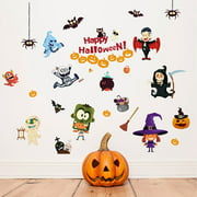 Halloween Wall Stickers Vinyl Decal Art Murals Kids Room Home Party Festival Decor