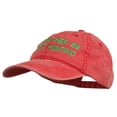 thumbnail image 2 of I'd Rather Be Ghost Hunting Embroidered Washed Cap - Red OSFM, 2 of 5