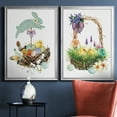 thumbnail image 3 of 2 Piece Set Bunny Hop Premium Framed Canvas - Ready to Hang - 26.5 x 36.5 Each - Gold Frame, 3 of 8