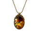 thumbnail image 1 of Nebulosa de oro paisaje cielo naranja Collar Colgante Vintage de bronce antiguo de joyeria de lujo de regalo Unbranded M, 1 of 3
