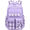 Purple, variant on Backpack Student Backpack With Multiple Pockets, Large Capacity, Breathable And Lightweight Schoolbag With Reflective Strips
