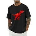 thumbnail image 2 of PNTUTB Men's Fashion Printing Round Neck Casual Short Sleeve Loose Pullover Comfortable Sport T Shirts, 2 of 6