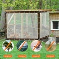 thumbnail image 3 of 9.8x9.8 FT Clear Waterproof Tarps with Grommets & Rope, UV & Weather Resistant Transparent Tarpaulin for Outdoor Greenhouse Garden Patio Rainproof Covering, 3 of 11