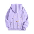 thumbnail image 4 of Htigea Womens Oversized Sweatshirts Fleece Hoodies Cute Graphic Pullover Tops Casual Loose Fit Long Sleeve Shirts with Pockets Purple M, 4 of 5