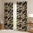 thumbnail image 2 of Homewish Brown Camouflage Black Out Curtains,Retro Rustic Camo Curtains Pack of 2 (42x63 Each),Country Farmhouse Lodge Bedroom Curtains For Kids,Breathable Home Decor, 2 of 6