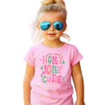 thumbnail image 4 of Holly Jolly Cutie Shirt for Girls Festive Christmas Graphic Tee for Kids Pink Shirt 2T, 4 of 5