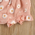 thumbnail image 7 of Listenwind Summer Lovely Toddler Baby Girls Clothes Sets Daisy Print Sleeveless Buttons Vest Tops Mini Shorts Outfit, 7 of 7