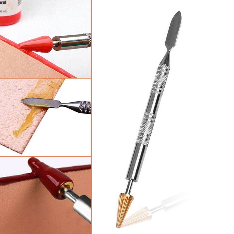 Leather Craft Edge Oil Pen Leather Dye Pen Brush Head Applicator Paint Tool S