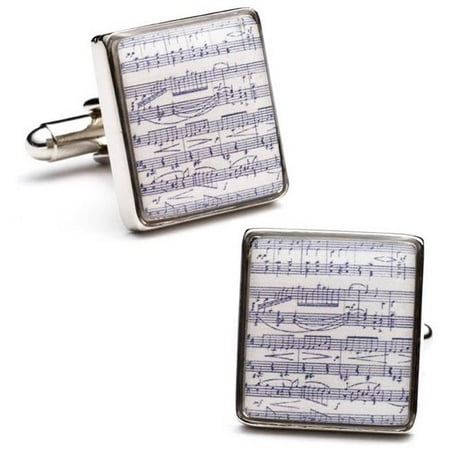 Cufflinks CC-MSC-SL Classical Sheet Music Cufflinks