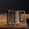 thumbnail image 3 of Tasse à Thé en Verre pour Hommes Femmes avec Poignée en Bois Résistante à la Chaleur pour Bureau 1 Unité, 3 of 5