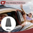 thumbnail image 2 of Ofertas Únicas 6 Piezas de Recorte de Ventana del Pilar de la Puerta del Automóvil para Toyota Highlander 2001-2007 Fibra de Carbono, 2 of 6