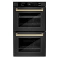 thumbnail image 2 of ZLINE 30 in. Autograph Edition Professional Convection Double Wall Oven with Air Fry and Self Clean in Black Stainless Steel with Champagne Bronze Handles (WADBZ-30-CB), 2 of 2