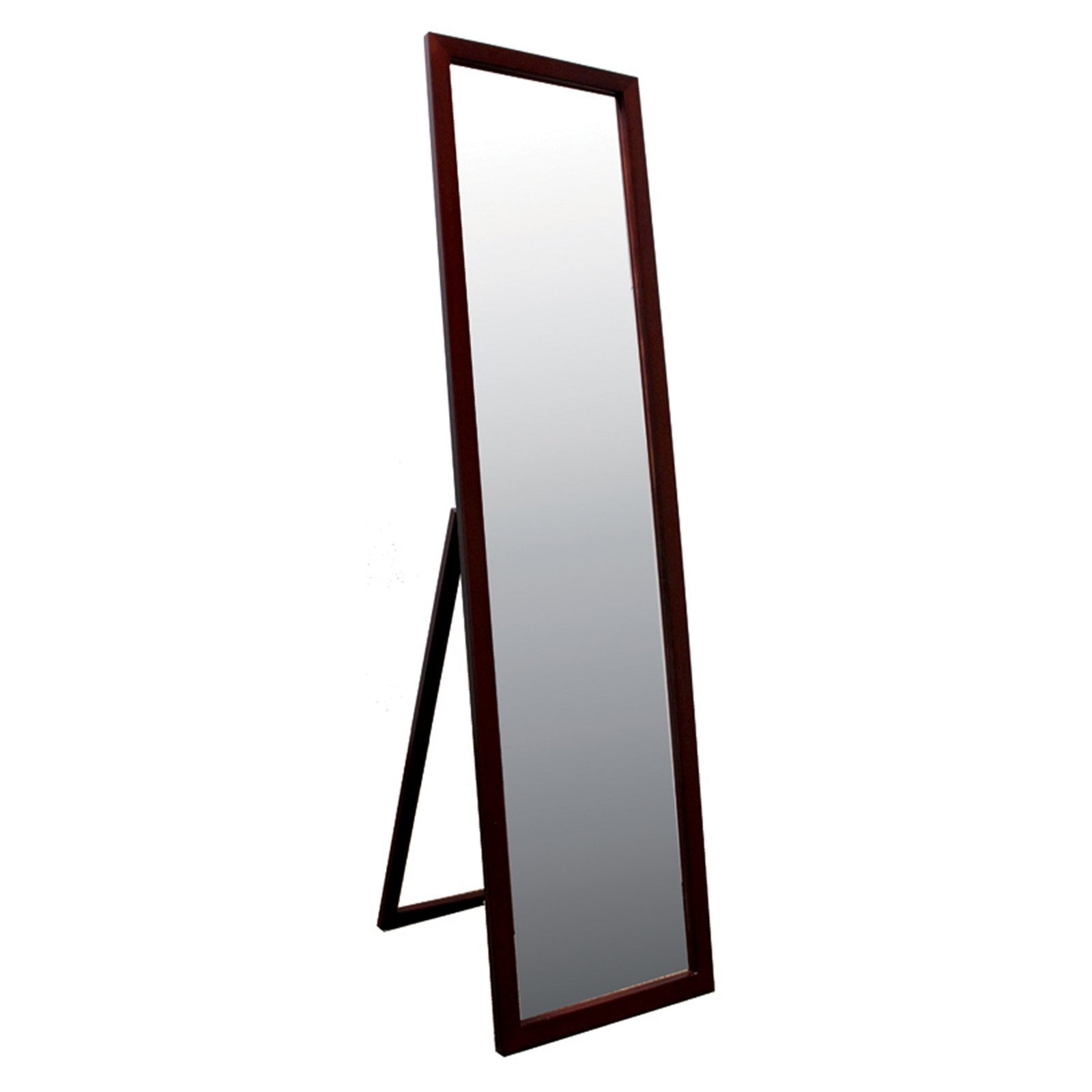 Ore International 55 In Stand Mirror Walnut Finish Stand Mirror Walnut Finish