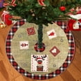 thumbnail image 2 of Twinkseal Christmas Tree Skirt Lace-up Design Snowflake Christmas Tree Skirt Easy to Install Exquisite Design Xmas Tree Skirt for Festive Decorations Tree Skirt, 2 of 8