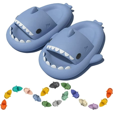 

Shark Slippers for Women Men Cute Cartoon Cloud Shark Slides Unisex