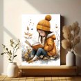thumbnail image 6 of Qisvanset 12x16 Inch With Frame 2D Flat Wall Art Let's Read Educational Watercolor Kids Room Wall Decor, 6 of 8