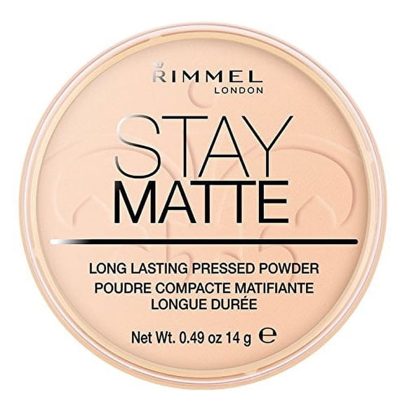 Rimmel Stay Matte Pressed Powder, Lightweight, Creamy Texture, High Coverage, Long-Lasting Shine Control for up to 5H,100% Cruelty-Free