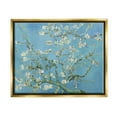 thumbnail image 4 of Stupell Industries Almond Blossoms Vincent van Gogh Classic Tree Blossom Painting Painting Metallic Gold Floating Framed Canvas Print Wall Art, Design by one1000paintings, 4 of 5