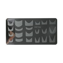 Unique Bargains 1 Pc Colorful Nail Art Stamp FG-214 Silver Tone