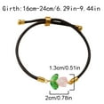 2024 Bracelet Black String Pull Type Flower Adjustable Flower Bracelet