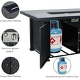 thumbnail image 4 of EastVita 52 inch Outdoor Propane Fire Pit, 50000BTU Gas Fire Pit Table with Cover & Rain Cover, Rectangle Gas Firepit Table, 4 of 7