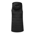 thumbnail image 7 of Tanhomme Fleece Lined Vest For Women's Zip-Up Sleeveless Jacket Women's Winter Sleeveless Coat Vest Long Hoodie Warm Down Coat With Pockets Quilted Outdoor, 7 of 7