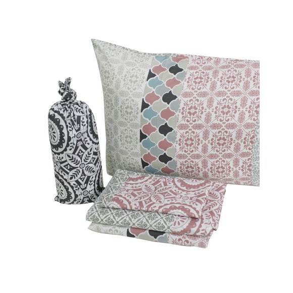 Sábanas King Size 2500 Hilos Tacto Suave Estampado Floral Onstore Estampado