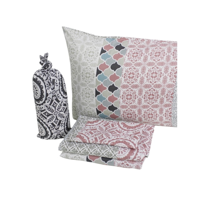 Sábanas King Size 2500 Hilos Tacto Suave Estampado Floral Onstore Estampado