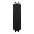 thumbnail image 4 of JBXKXYW Spring Dresses for Women 2024 Women's Spring and Summer Casual Cotton and Linen Suspenders Dress Women Dress Sundress Plus Size Dress (Black,XXL), 4 of 4
