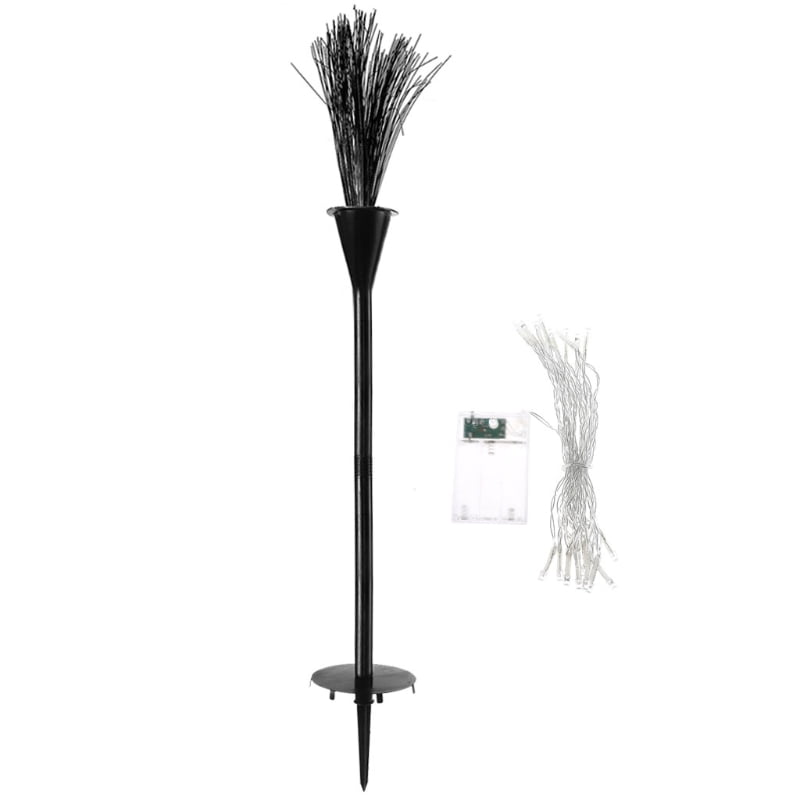 OOKWE Pre-lit Broomstick Halloween Witches Brooms Light Halloween Venue Decoration Props Outdoor Garden Party Decor