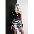 thumbnail image 2 of Naughty Jester Costume  Black and White  1 Set, 2 of 2