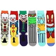 thumbnail image 2 of Men's Novelty Socks Cartoon Funny Socks Silly 90s Cartoon Crew Socks, 2 of 2