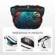thumbnail image 5 of Easygdp Colorful Flower Bird Fanny Packs para Mujeres y Hombres, Bolsa de Cinturón, Bolsos de Cruz para Trabajo/Correr/Senderismo, 5 of 9