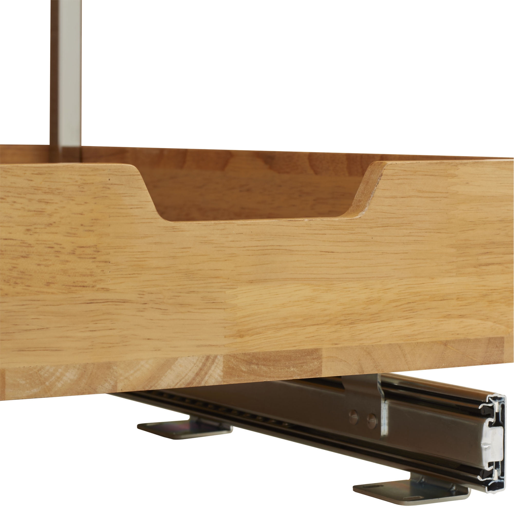 Wood 11.5 Wide Household Essentials 24221-1 Glidez 2-Tier Sliding Cabinet Organizer