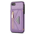 thumbnail image 6 of Crossbody Wallet Women Case for iPhone 7 Plus, iPhone 8 Plus,Credit Card Holder Phone Case with Shoulder Strap, PU Leather Kickstand Back Flip Envelope Design For iPhone 8 Plus/7 Plus, Purple, 6 of 13
