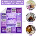 thumbnail image 4 of Grammy Gift, Grammy Birthday Gifts, Gifts for Grammy from Granddaughter Grandson, Best Grammy Gifts, Grammy Gift for Grandma, Grammy Christmas Throw Blanket Gifts 60"x80", 4 of 6