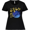 thumbnail image 3 of Inktastic Libra Constellation Zodiac Sign Illustration Women's Plus Size T-Shirt, 3 of 5