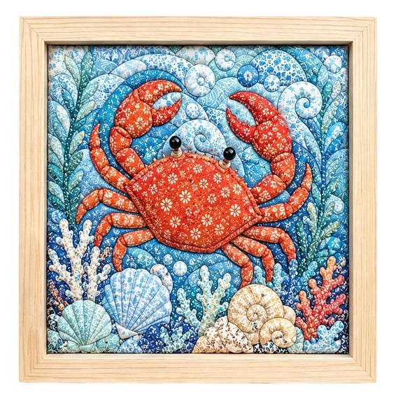 DIY No-Sew Kinusaiga Fabric Art Kit, Ocean Theme Kinusaiga Cut Cloth Handcraft Kit, Relaxing Handmade Art Project
