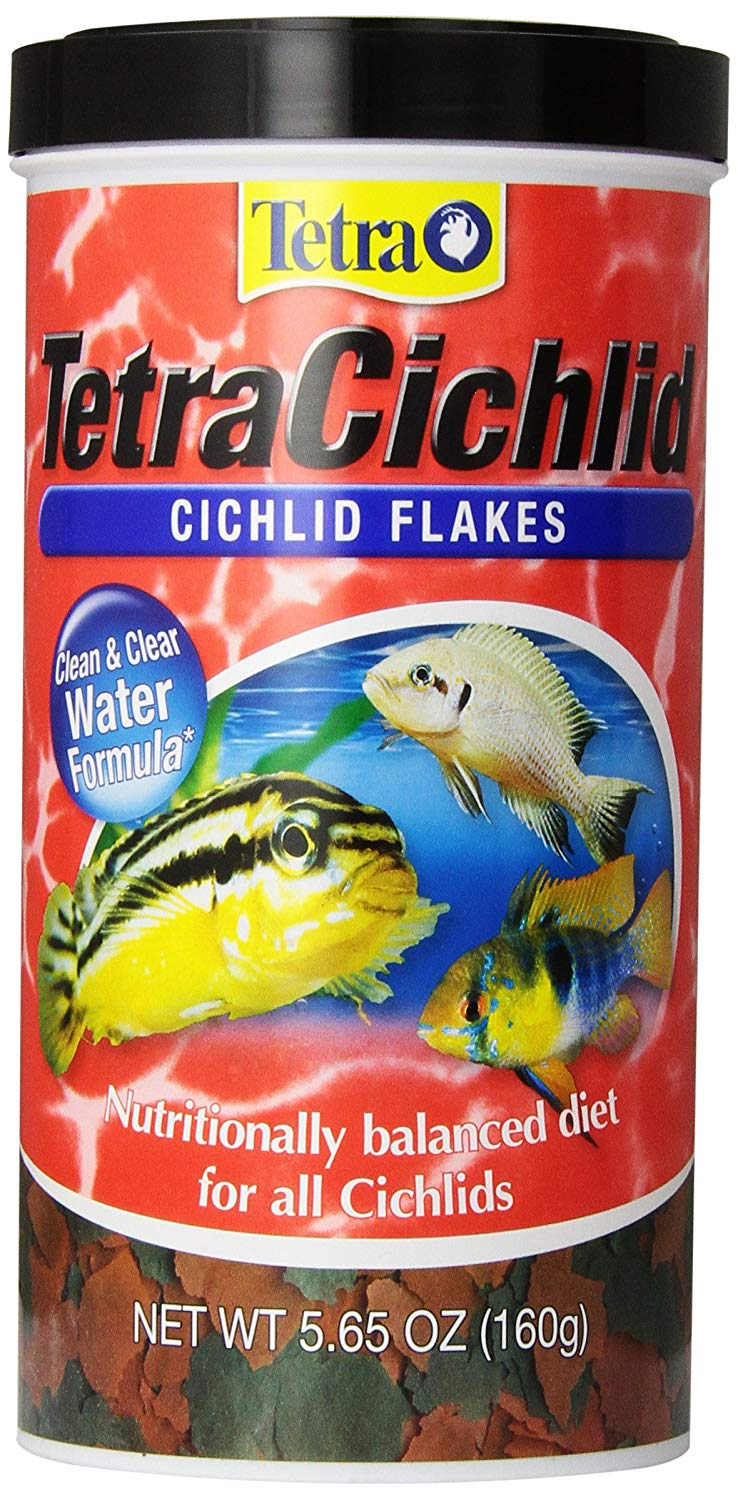 Tetra TetraCichlid Fish Food Flakes, 5.65 oz