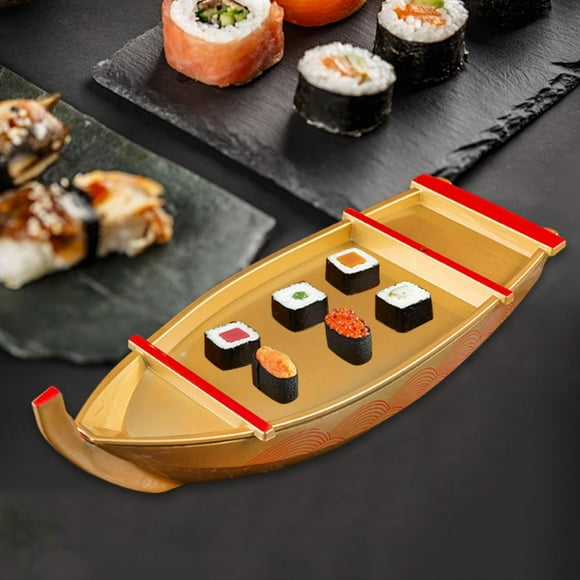 Elodie Sushi Boat Serving Tray Appetizer Plate for Restaurant or Home Sashimi Plate