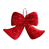Christmas Tree Wreath Bow Large Red Gift for Xmas Ornament Holiday Handmade Home Wedding Indoor/Outdoor Decoration