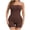 Coffee, variant on Strapless Bodysuit Shapewear for Women Seamless Tummy Control Butt Lifter Thigh Slimmer Mid-Thigh Body Shaper