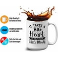 thumbnail image 4 of teacher Mug White 15oz - it takes a big heart to help shape little minds - Teacher's Day Appreciation Thank You Notes Valentine's Day Back to School Influencer Guru, 4 of 7