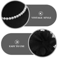 thumbnail image 3 of Minkissy Mini Black Fascinators Hat with Embellishment for Church 1Pack, 3 of 6