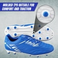 thumbnail image 3 of Vizari Valencia FG Soccer Cleats for Men and Women | Wide Fit Football Shoes with TPU Studs - ROYAL/WHITE, 6.5, 3 of 7